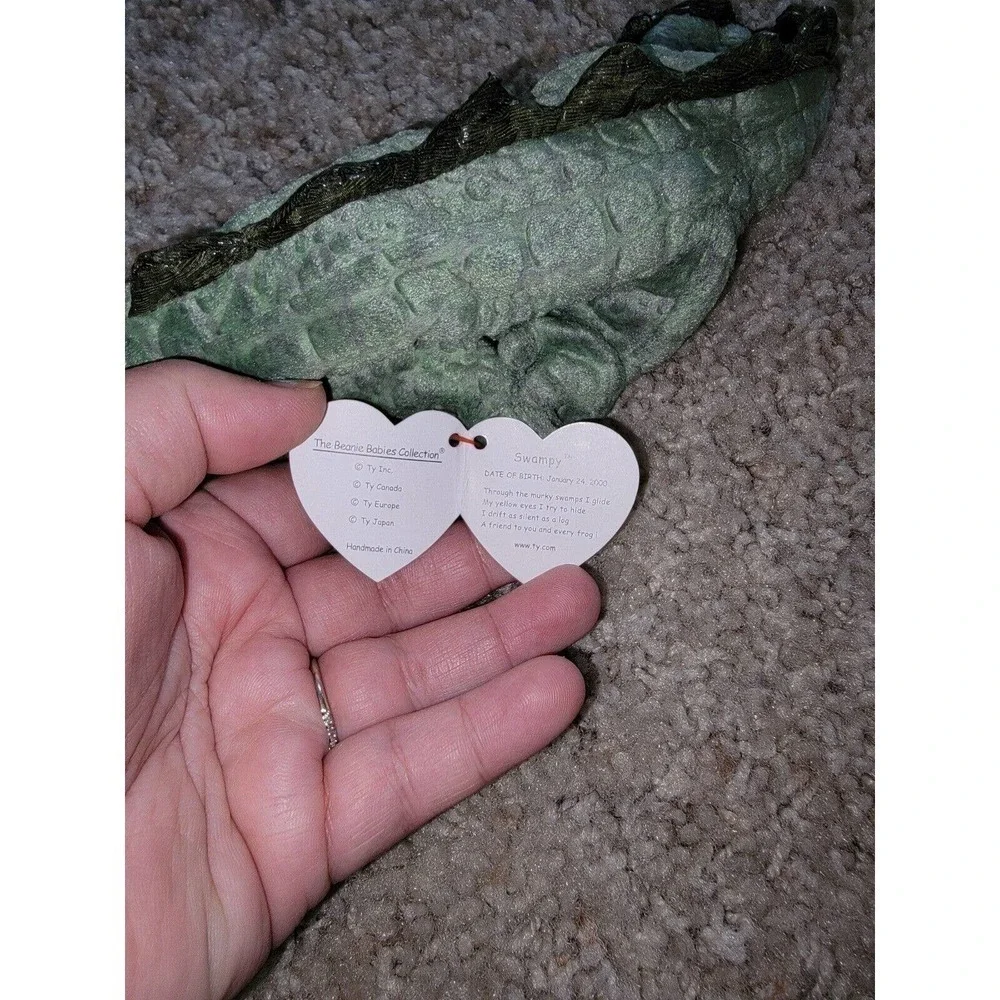 Ty Beanie Babies Swampy The Alligator Soft Plush Toy 12” Tag 2000
